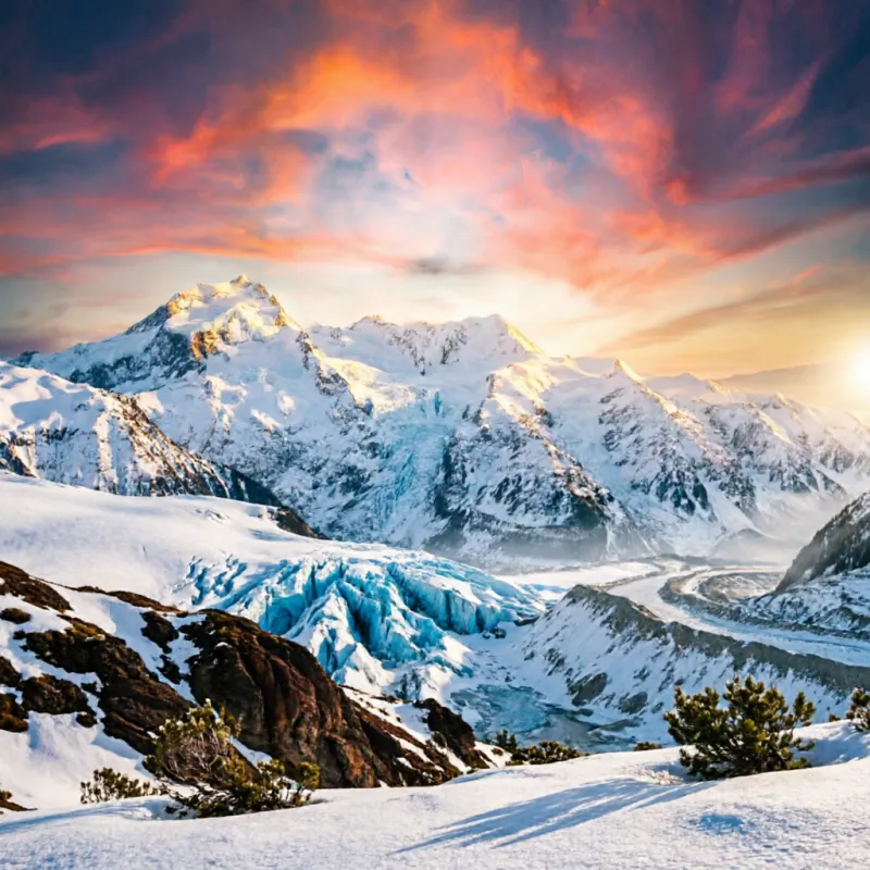 AI-generated mountain landscape